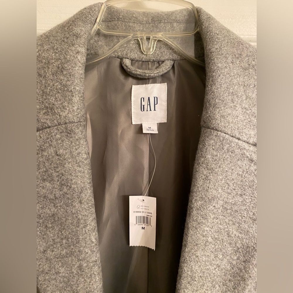 GAP Gray Pea Coat for Women - Picture 5 of 13